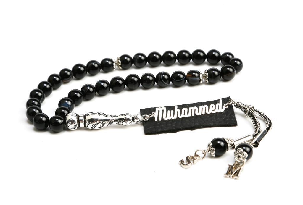 Özel Akik Taşı Tesbih Babalar Günü Hediyesi Ahşap Kutu