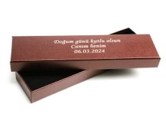 Özel Akik Taşı Tesbih Babalar Günü Hediyesi Ahşap Kutu