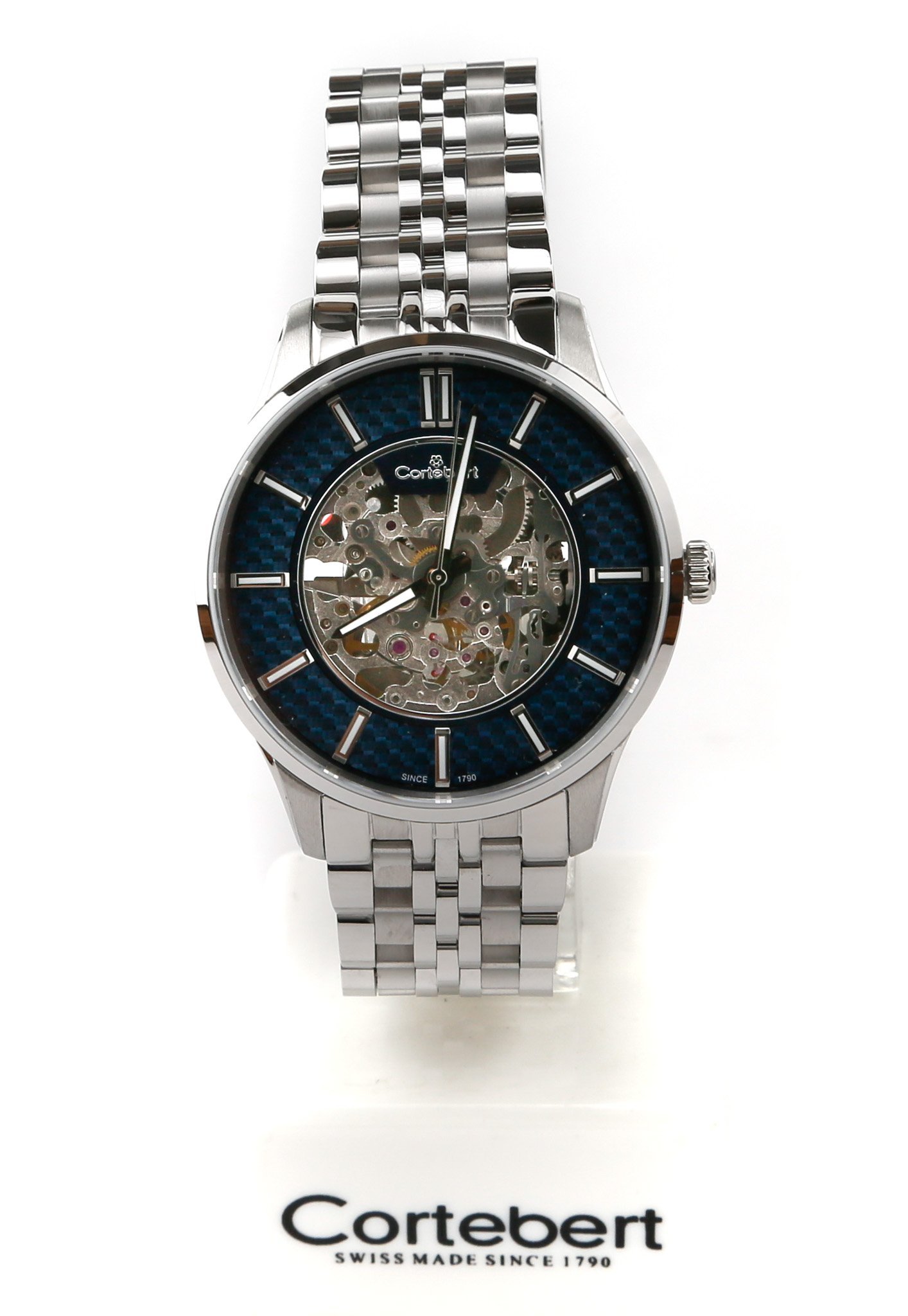 İsviçre Otomatik  Cortebert Safir Cam Laci  Erkek Kol Saati