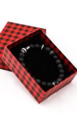 Mat Akik Doğal Taş Bileklik ve Kutusu