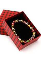 Tibet Akik Doğal Taş bileklik ve Kutusu