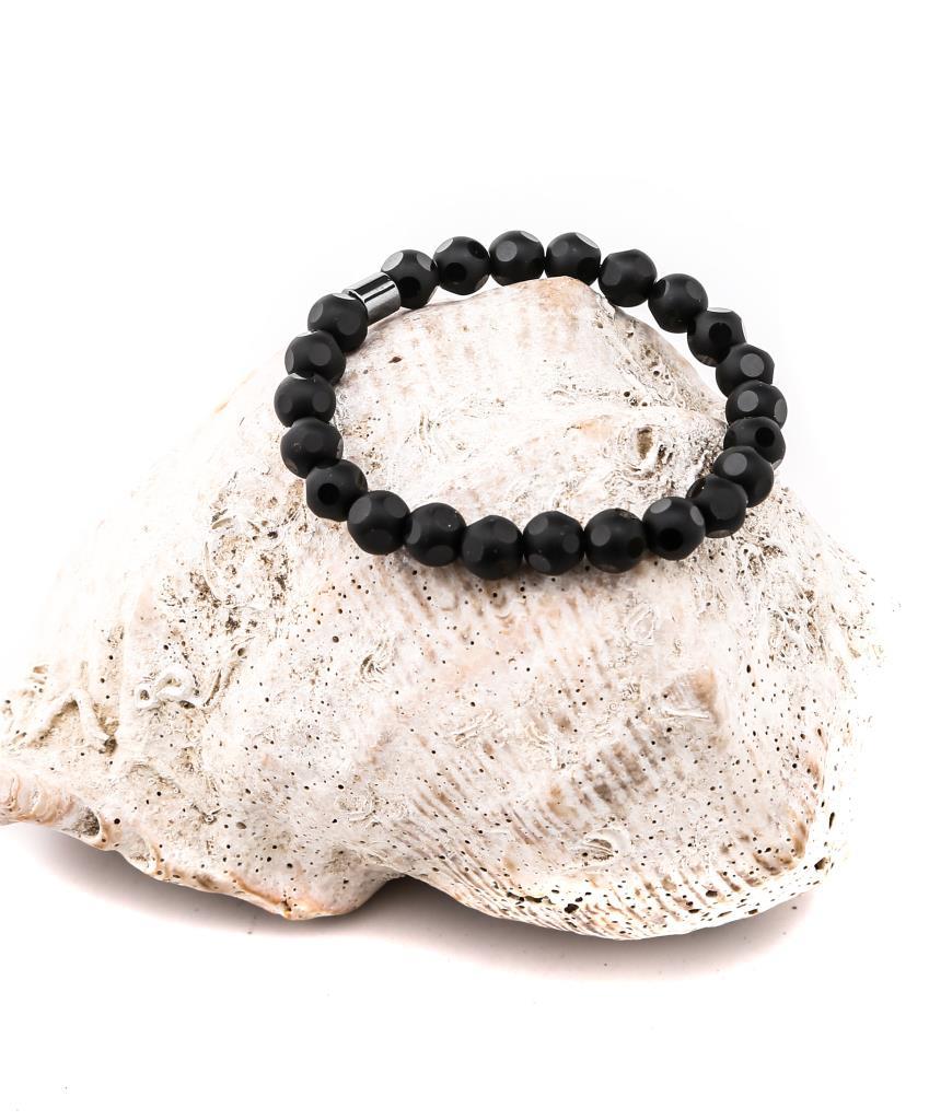 Mat Oniks Doğal Taş Bileklik ve Kutusu