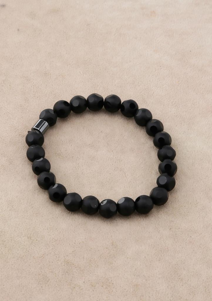 Mat Oniks Doğal Taş Bileklik ve Kutusu