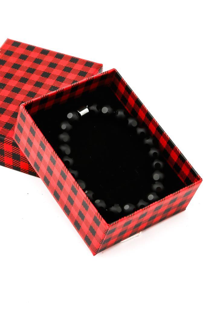 Mat Oniks Doğal Taş Bileklik ve Kutusu