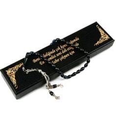 Gümüş İsimli Sıkma Kehribar Tesbih