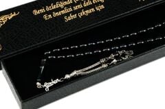 Gümüş İsimli Sıkma Kehribar Tesbih