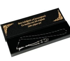 Gümüş İsimli Sıkma Kehribar Tesbih