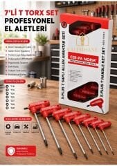 Kalemhane Cerpa Norm 7 li T Torx Seti
