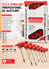 Kalemhane Cerpa Norm 7 li T Torx Seti