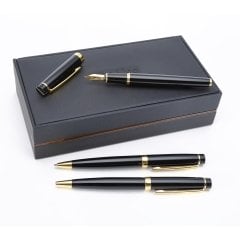 Scrikss Marka Siyah Altın 3 lü Kalem Seti
