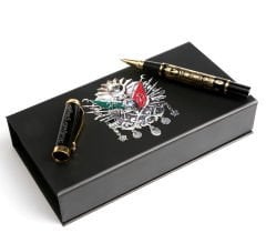 Kişiye Özel Osmanlı Devlet Armalı Kalem ve Kutu