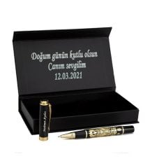 Kişiye Özel Osmanlı Devlet Armalı Kalem ve Kutu