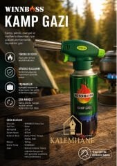 Kamp Gazı ve Ateşleyici Başlık - Ocak Kartuş 400 ml Yerli Üretim