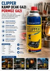 CLIPPER Kamp Gazı - Ocak Kartuş 400 ml