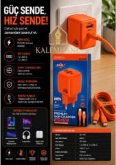 Kalemhane ACL  Gan 45w Çift Giriş Hızlı Şarj Başlığı ve Kablo