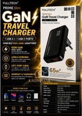 Kalemhane Fulltech 65w Çift Giriş Hızlı Şarj Başlığı Adaptör