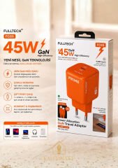 Kalemhane FULLTECH 45W Gan Travel Adaptör ve Kablo 1M