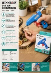 Kalemhane WINNBOSS 20w Silikon Tabancası İnce Silikon Giriş