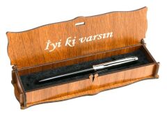 Scrikss Tükenmez Kalem Ahşap Kutulu