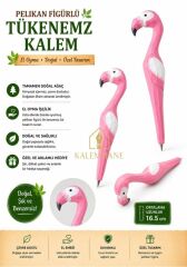 Kalemhane Kişiye Özel El Oyma İşçilik Özel Yapım Tükenmez Kalem Pelikan Figürlü
