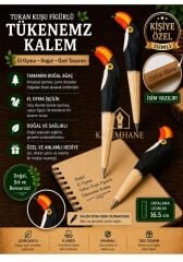 Kalemhane Kişiye Özel El Oyma İşçilik Özel Yapım Tükenmez Kalem Papağan Figürlü