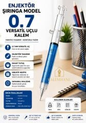 Kalemhane Enjektör Şırınga Model Versatil kalem ( uçlu ) 0.7 Mavi