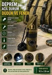 Kalemhane Deprem Acil Yardım Fonksiyonlu Düdük