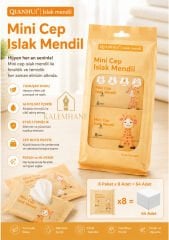 Kalemhane Islak Mendil Çocuklar İçin Mini Boy Zürafa