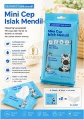 Kalemhane Islak Mendil Çocuklar İçin Mini Boy Zebra