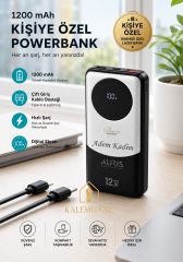 Kalemhane AURIS Kişiye Özel Hızlı Şarj 12. 000 Mah. Powerbank