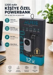 Kalemhane AURIS Kişiye Özel Hızlı Şarj 12. 000 Mah. Powerbank