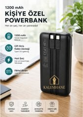 Kalemhane AURIS Kişiye Özel Hızlı Şarj 12. 000 Mah. Powerbank