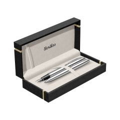 İkili Set Dolmakalem - Tükenmezkalem Noble 35 Krom