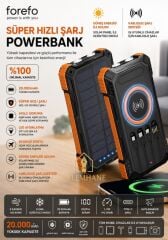 Kalemhane  Süper Hızlı Şarj Powerbank  20.000 mAh Yüksek Kapasite