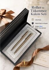 Kalemhane Kişiye Özel İsimli Roller ve Tükenmez Kalem Seti Lüks Kutulu