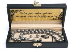 Çok Yoğun Gümüş İşlemeli Kuka Tesbih
