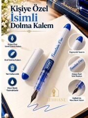 Kalemhane Kişiye Özel İsimli Tek Kullanımlık Dolma Kalem – Mavi Yazım