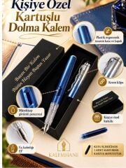 Kalemhane Kişiye Özel Kartuşlu Dolma Kalem – EF Uçlu, Özel Yazılı Hediyelik Kutulu