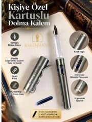 Kalemhane Kişiye Özel Kartuşlu Dolma Kalem – EF Uçlu, Özel Yazılı Hediyelik Kutulu