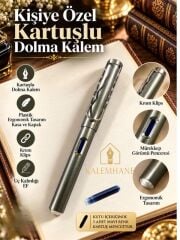 Kalemhane Kişiye Özel Kartuşlu Dolma Kalem – EF Uçlu, Özel Yazılı Hediyelik Kutulu