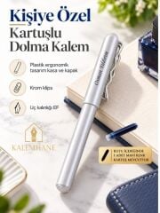 Kalemhane Kişiye Özel Kartuşlu Dolma Kalem – EF Uçlu, Kişiye Özel Yazılı Hediyelik Kutulu