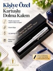 Kalemhane Kişiye Özel Kartuşlu Dolma Kalem – EF Uçlu, Kişiye Özel Yazılı Hediyelik Kutulu