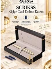 Kalemhane Scrikss Kişiye Özel İsimli Dolma Kalem – Ömür Boyu Garantili, Lüks Hediyelik Kutulu