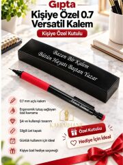 Kalemhane Gıpta Kişiye Özel 0.7 mm Versatil Kalem – Silgili, Ergonomik, Özel Kutulu