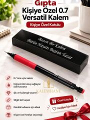 Kalemhane Gıpta Kişiye Özel 0.7 mm Versatil Kalem – Silgili, Ergonomik, Özel Kutulu
