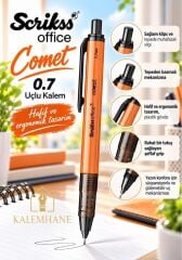 Kalemhane Scrikss Comet 0.7 Uçlu Kalem Turuncu