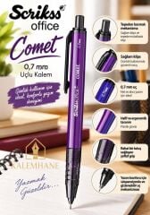 Kalemhane Scrikss Comet 0.7 Uçlu Kalem Mor