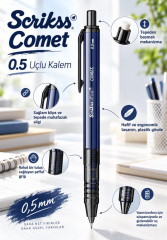 Kalemhane Scrikss Comet 0.5 Uçlu Kalem Lacivert