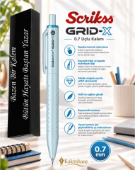 Kalemhane Scrikss Grid-X 0.7  Uçlu Kalem Mint , Kişiye Özel Karton Kutulu