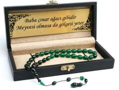 Özel Kesim Süzme Model Sıkma Kehribar Lüks Deri Kutulu